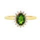 Russian Diopside Silver Ring