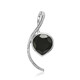 Black Onyx Silver Pendant (MONOSONO COLLECTION)