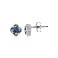 Blue Sapphire Silver Earrings