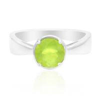 Brazilian Green Opal Silver Ring