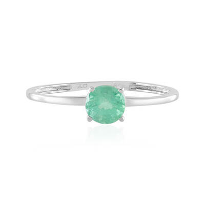 Colombian Emerald Platinum Ring