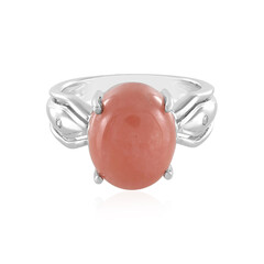 Rhodochrosite Silver Ring