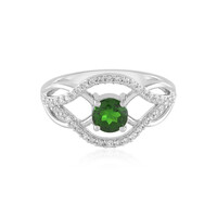 Russian Diopside Silver Ring