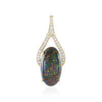 14K Andamooka matrix opal Gold Pendant (AMAYANI)