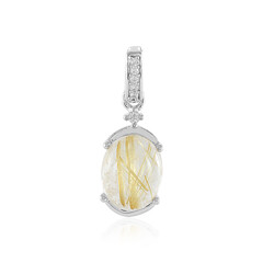 Rutile Quartz Silver Pendant