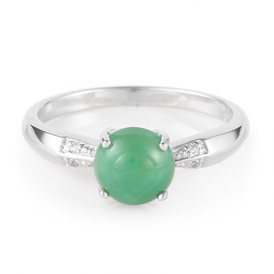 Imperial Chrysoprase Silver Ring