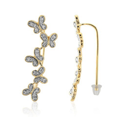 9K SI1 (G) Diamond Gold Earrings