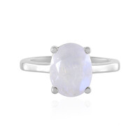 Rainbow Moonstone Silver Ring