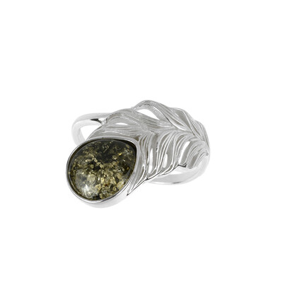 Baltic Amber Silver Ring (dagen)