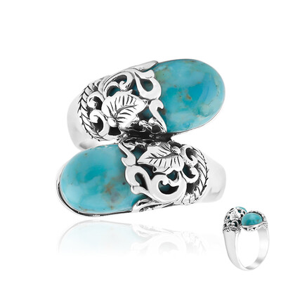 Kingman Blue Mojave Turquoise Silver Ring