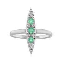 Ethiopian Emerald Silver Ring