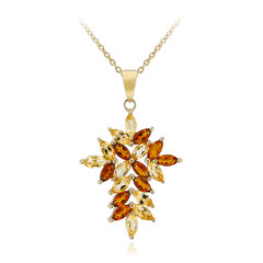 Citrine Silver Necklace