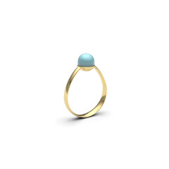 Larimar Silver Ring