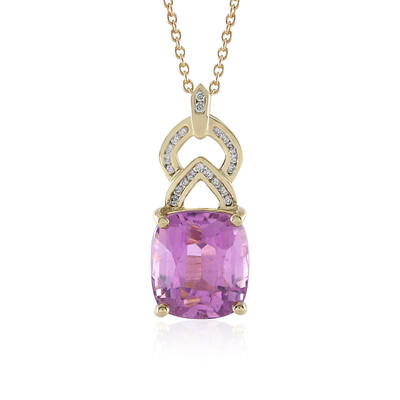 14K Patroke Kunzite Gold Necklace (de Melo)