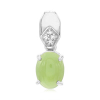 Imperial Chrysoprase Silver Pendant