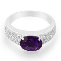 Amethyst Silver Ring