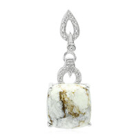 Magnesite Silver Pendant