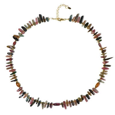 Golden Hematite Silver Necklace (Riya)