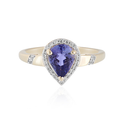 9K AAA Tanzanite Gold Ring