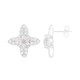 Ceylon Pink Sapphire Silver Earrings