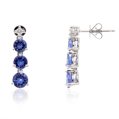 10K AAA Tanzanite Gold Earrings