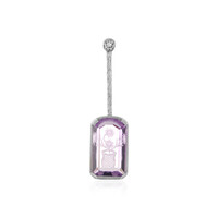 Rose de France Amethyst Silver Pendant