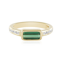 Benedito Green Tourmaline Silver Ring(Adela Silber)