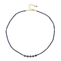 Blue Sapphire Silver Necklace (Riya)