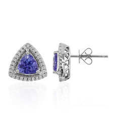 10K AAA Tanzanite Gold Earrings