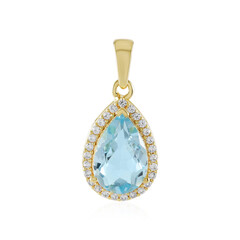 Sky Blue Topaz Silver Pendant