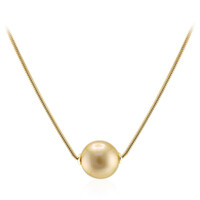 Kabira Golden South Sea Pearl Silver Necklace