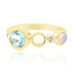 Sky Blue Topaz Silver Ring