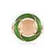 Peach Moonstone Silver Ring (Adela Silber)