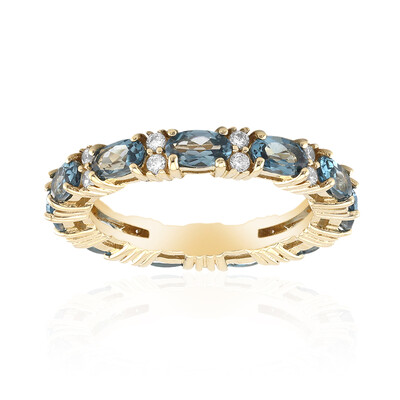 London Blue Topaz Silver Ring