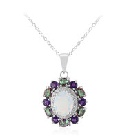 Welo Opal Silver Necklace