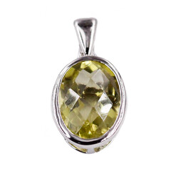 Ouro Verde Quartz Silver Pendant