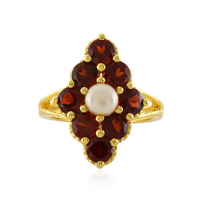 Indian Garnet Silver Ring