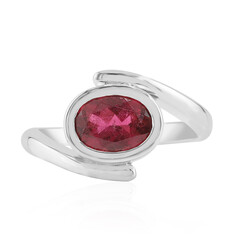 Brazilian Pink Tourmaline Silver Ring (Pallanova)