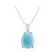 Larimar Silver Necklace