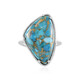 Mojave Blue Copper Turquoise Silver Ring (Faszination Türkis)