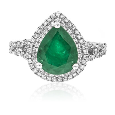 18K AAA Zambian Emerald Gold Ring (AMAYANI)