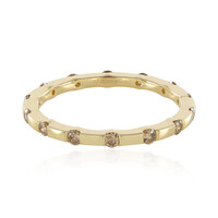 14K I2 Champagne Diamond Gold Ring (de Melo)