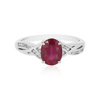 Bemainty Ruby Silver Ring