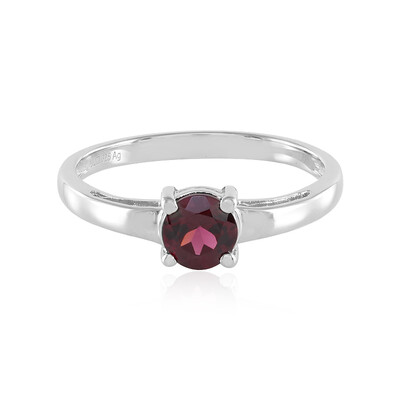 Rhodolite Silver Ring