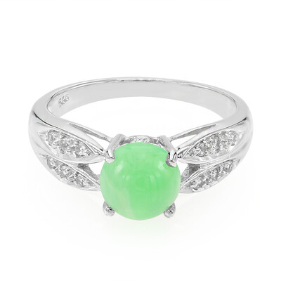 Imperial Chrysoprase Silver Ring