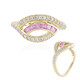 9K Ceylon Pink Sapphire Gold Ring (Adela Gold)