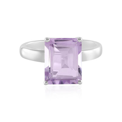 Rose de France Amethyst Silver Ring