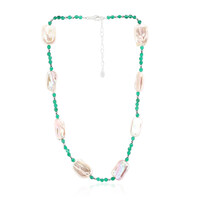 Keshi pearl Silver Necklace (TPC)