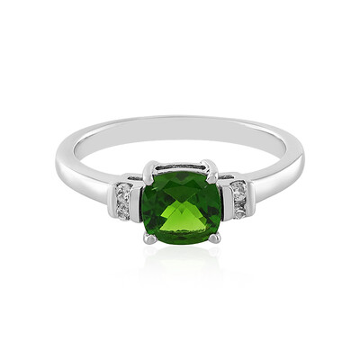 Russian Diopside Silver Ring