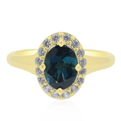 9K Brazilian Indicolite Gold Ring